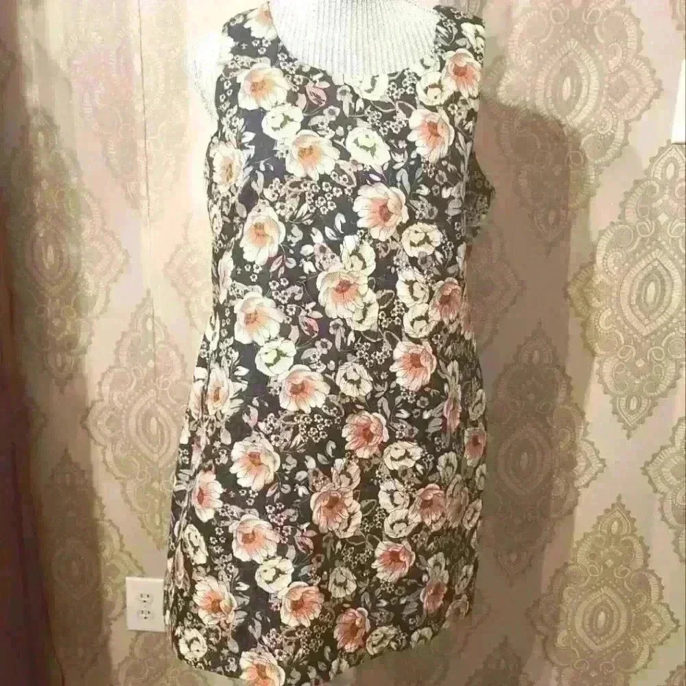 Anthropologie MOLLY BRACKEN FLORAL DRESS Size Large